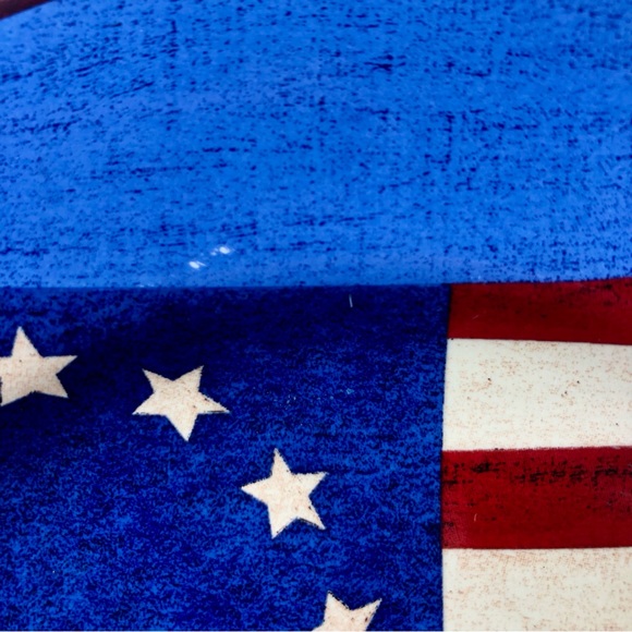 SAKURA Spirit of the Flag by Warren Kimble Set of 4 Ceramic Salad/Dessert Plates - Picture 7 of 11